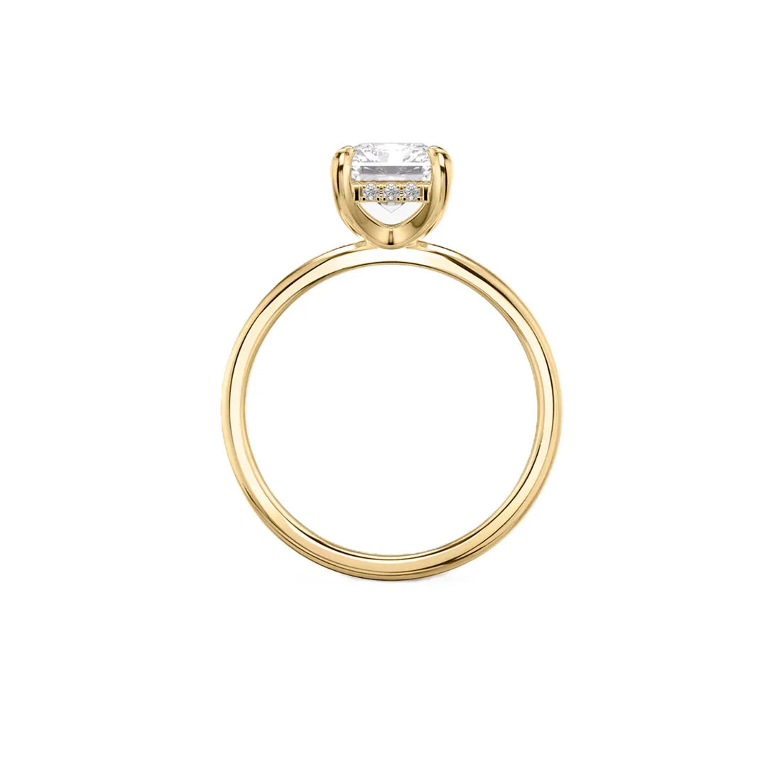 18k yellow gold IGI 5.00 carat G VVS2 Radiant Cut Lab Grown Diamond Ring - Shami Fine Watchmaking & Jewelry