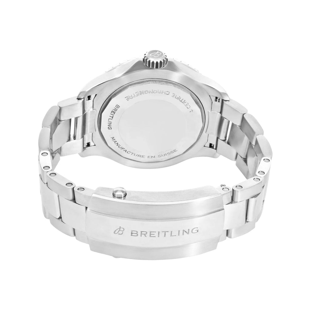 Breitling Superocean, 44mm Stainless Steel Automatic, Turquoise Dial - Shami Fine Watchmaking & Jewelry