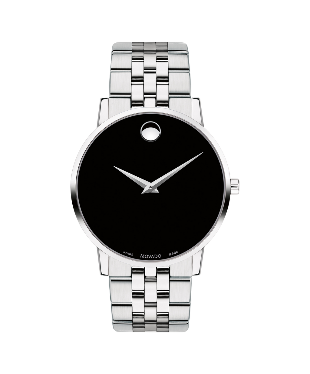 Museum Classic, Quartz, Black Dial, 40 mm stainless steel case, Bracelet