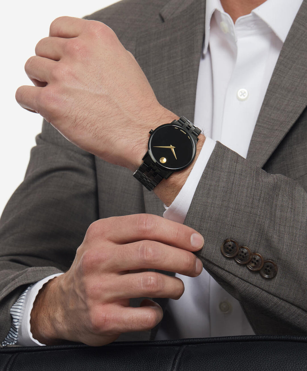 Museum Classic, Quartz, Black Dial, 40mm Black PVD Case