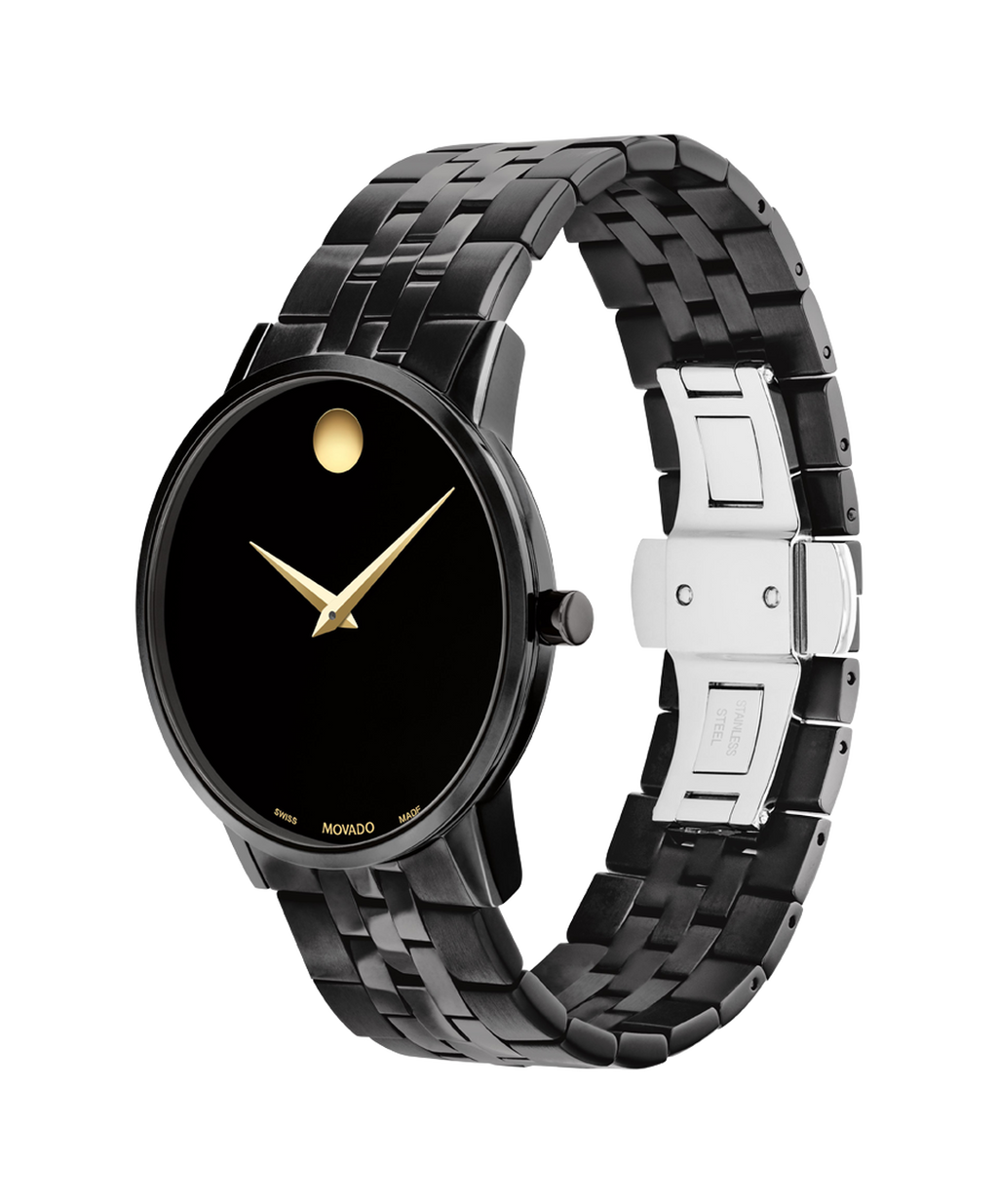 Museum Classic, Quartz, Black Dial, 40mm Black PVD Case