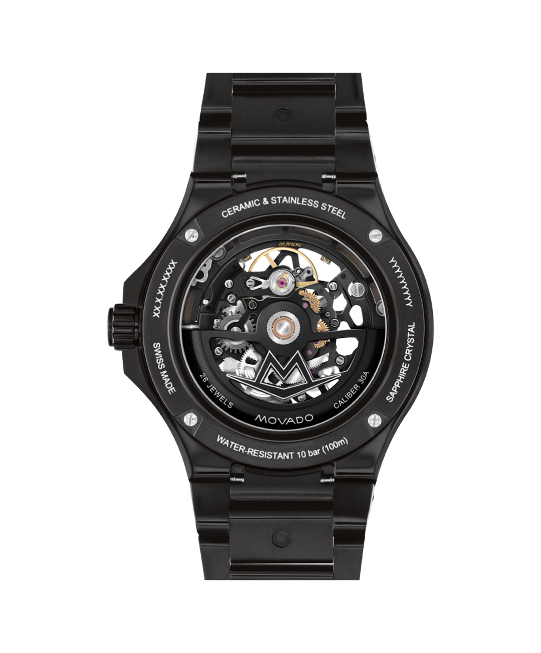 Alta SE Skeleton, Automatic, 43.5mm Black PVD St. Steel, Bracelet