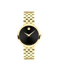 Museum Classic, quartz, Black Dial, 29.5 mm Gold PVD stainless steel case, Bracelet