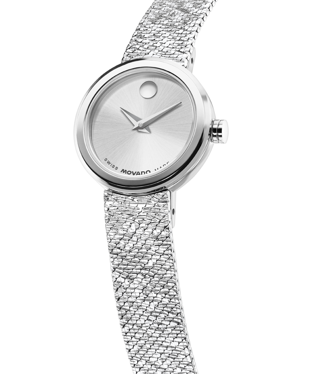 Museum Velura Mini, Quartz, Silver Dial, 21mm Stainless Steel Case, Bracelet