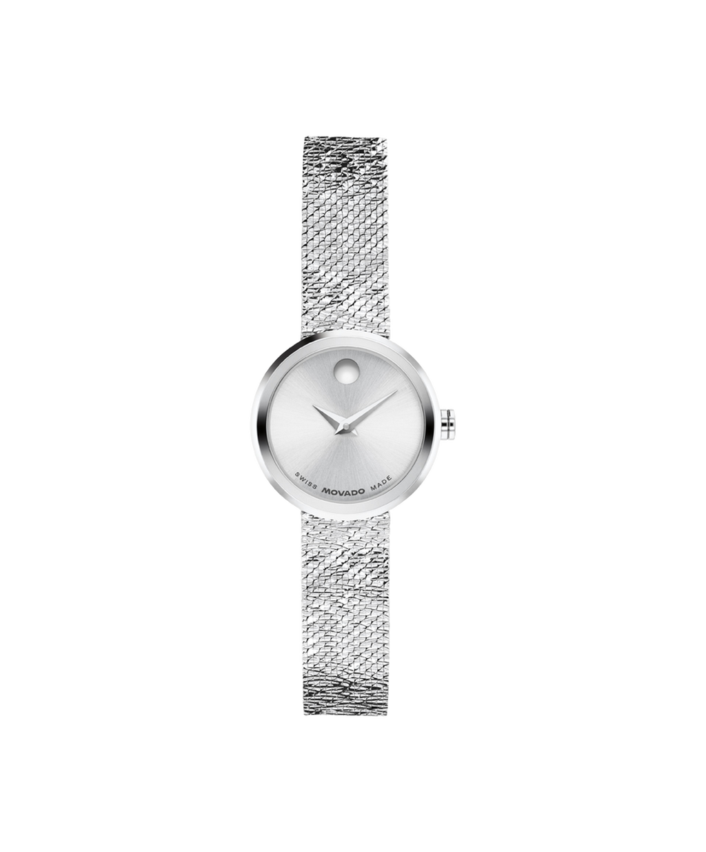 Museum Velura Mini, Quartz, Silver Dial, 21mm Stainless Steel Case, Bracelet
