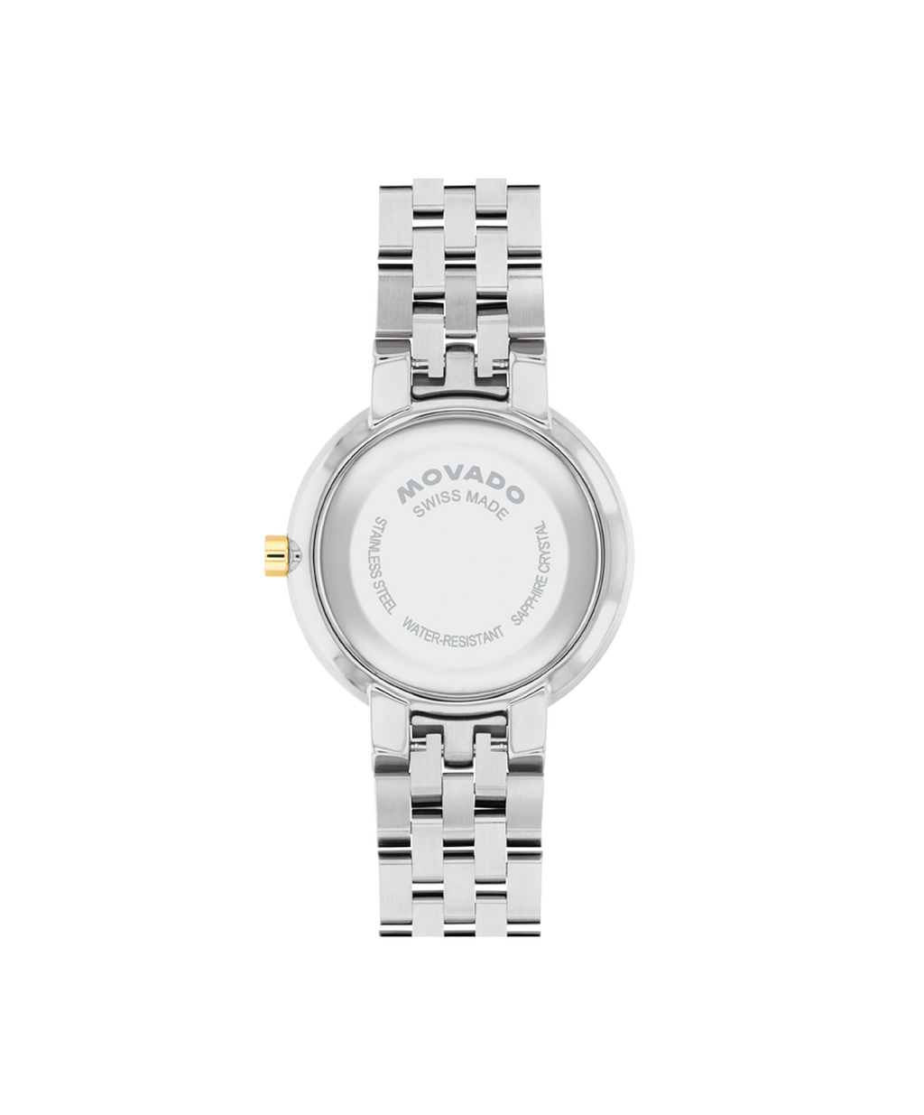 Movado Classic, Silver Dial, 29.5mm Gold PVD Stainless Steel Case, Bracelet