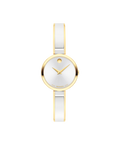 Moda, Quartz, Silver Sunray Dial, 24mm Stainless Steel Case, Bangle Bracelet