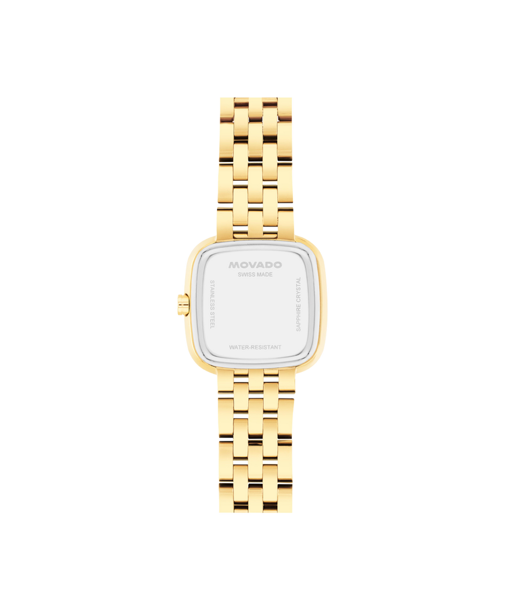 Museum Mini Cushion, Quartz, Silver Dial, 22mm Gold PVD Case, Bracelet