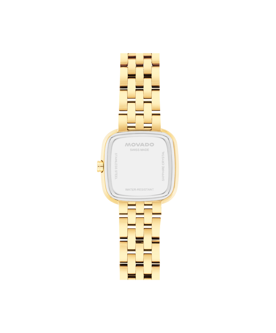 Museum Mini Cushion, Quartz, Silver Dial, 22mm Gold PVD Case, Bracelet