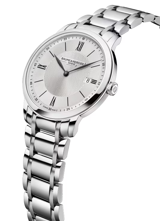 Classima 10883, 40mm Steel Case & Back, Silver Sun Dial, Quartz, Steel