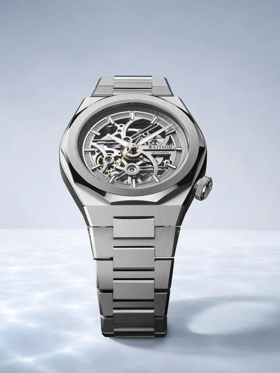 Chapter 7 Skeleton PO24-sq automatic, 40mm 316L case, Blue Rubber with 316L dd clasp