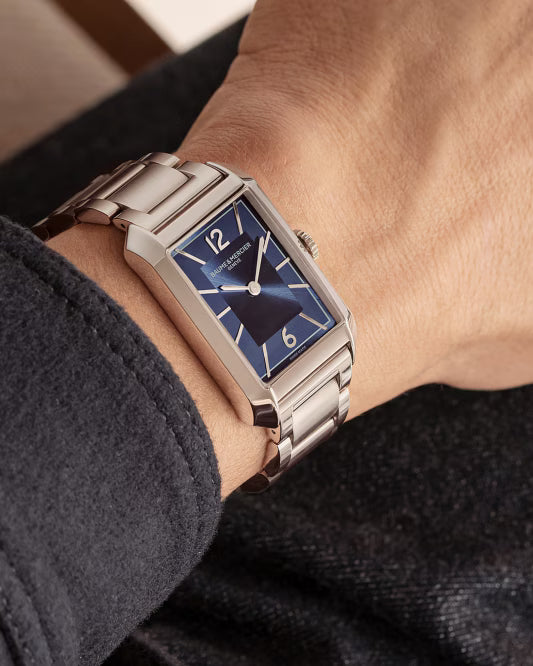 Hampton 10754 Quartz, 43 x 27 mm Stainless Steel Case & Bracelet