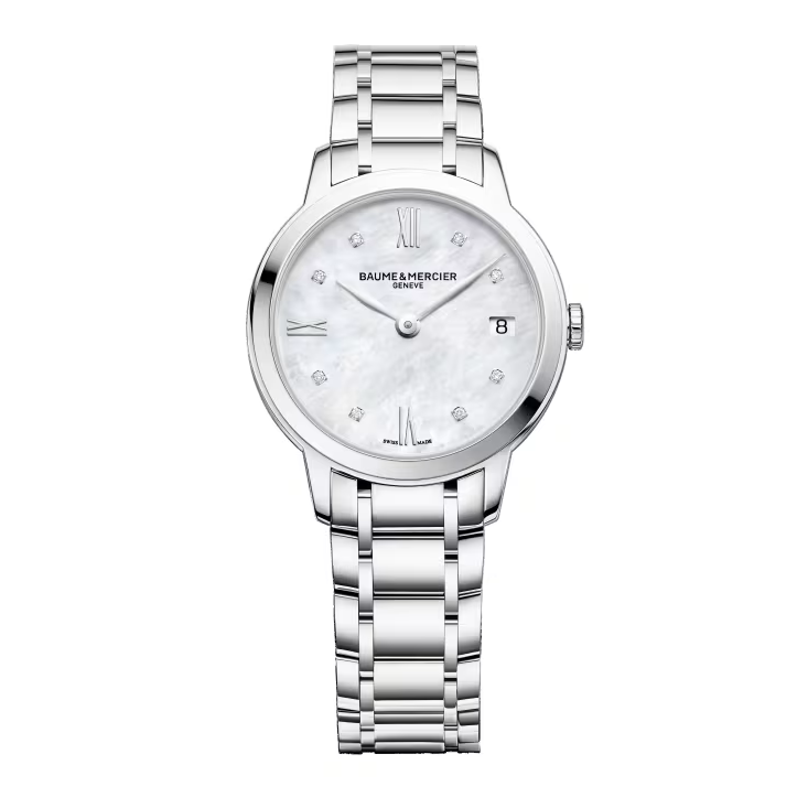 Classima 10326 31mm Steel, Quartz, MOP Diamond Dial, Steel Bracelet