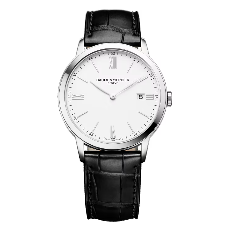 Classima 10323 Quartz, Date Display,  40 mm Steel Case, Leather