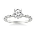 18k White Gold IGI 2.03 carat F VS1 Round Brilliant Lab Diamond Ring - Shami Fine Watchmaking & Jewelry