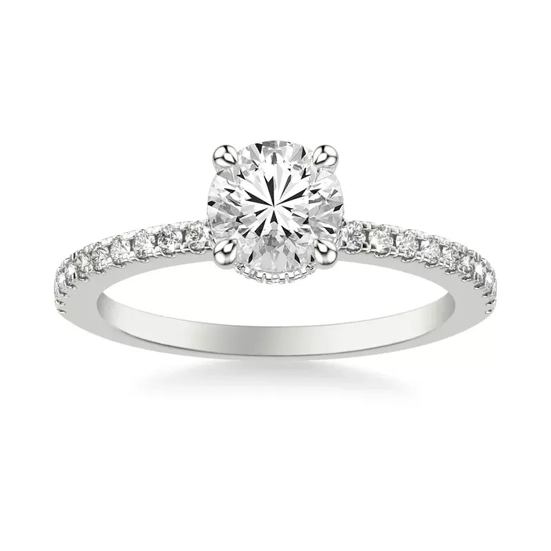 18k White Gold IGI 2.03 carat F VS1 Round Brilliant Lab Diamond Ring - Shami Fine Watchmaking & Jewelry