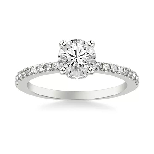 18k White Gold IGI 2.03 carat F VS1 Round Brilliant Lab Diamond Ring - Shami Fine Watchmaking & Jewelry