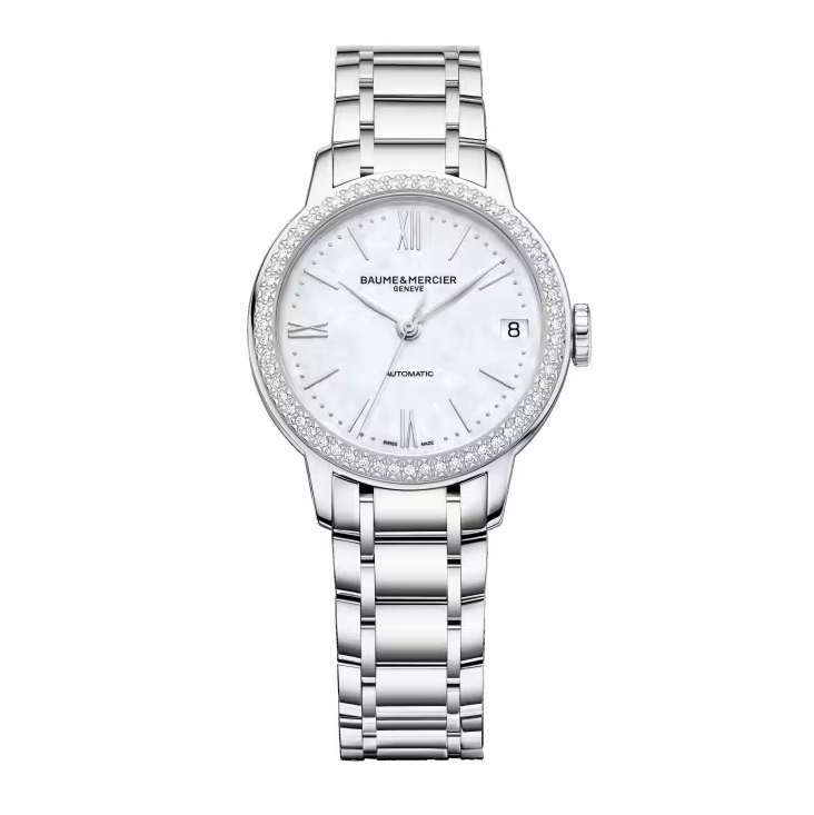 Classima 10479 Automatic, Date Display, Diamond-Set 31 mm Steel Case & Bracelet