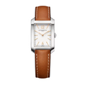 Hampton 10472 35mm x 22mm Steel Case, Quartz, Silver Dial, Leather