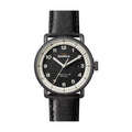 Shinola Canfield C56 quartz 43mm Black Dial, Alabaster Rehaut, strap