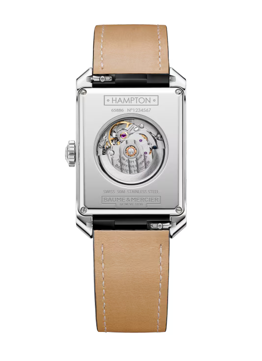 Hampton 10522 Automatic Watch 43 x 27,5 mm Steel Case, Leather Strap