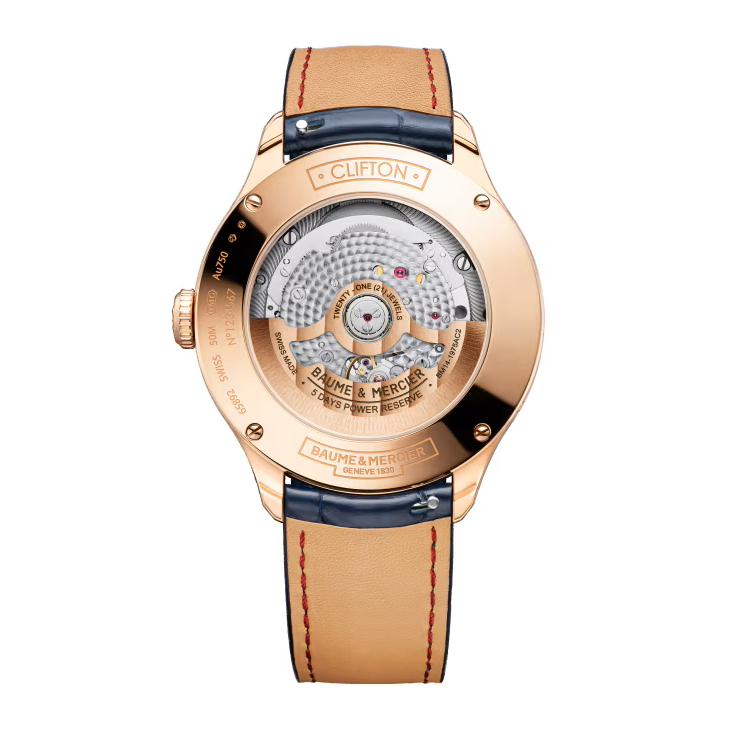 Clifton 10547 Automatic Watch, Day, Date, Moon Phase, 42 mm, Leather