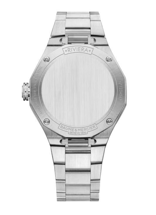 Riviera 10612 Quartz, Date Display, 36mm Steel Case & Bracelet