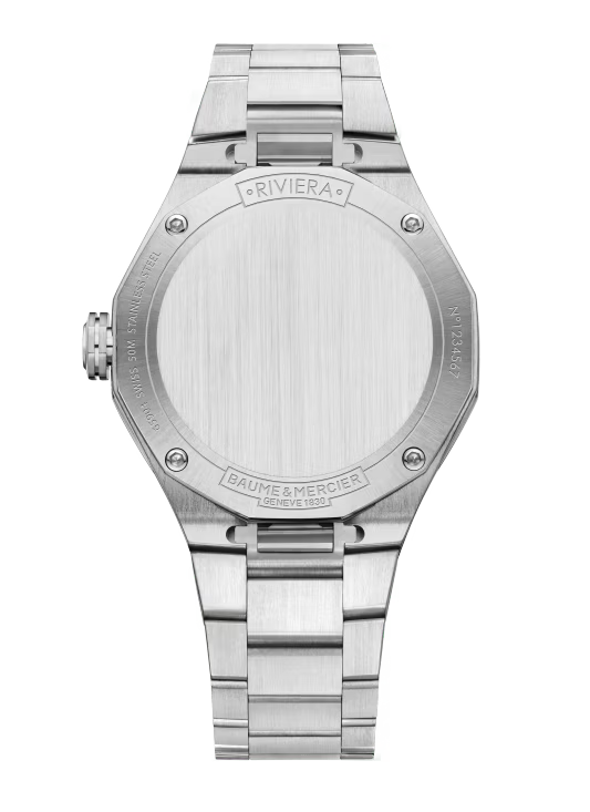 Riviera 10683 Quartz, Date Display, 36mm Steel Case & Bracelet