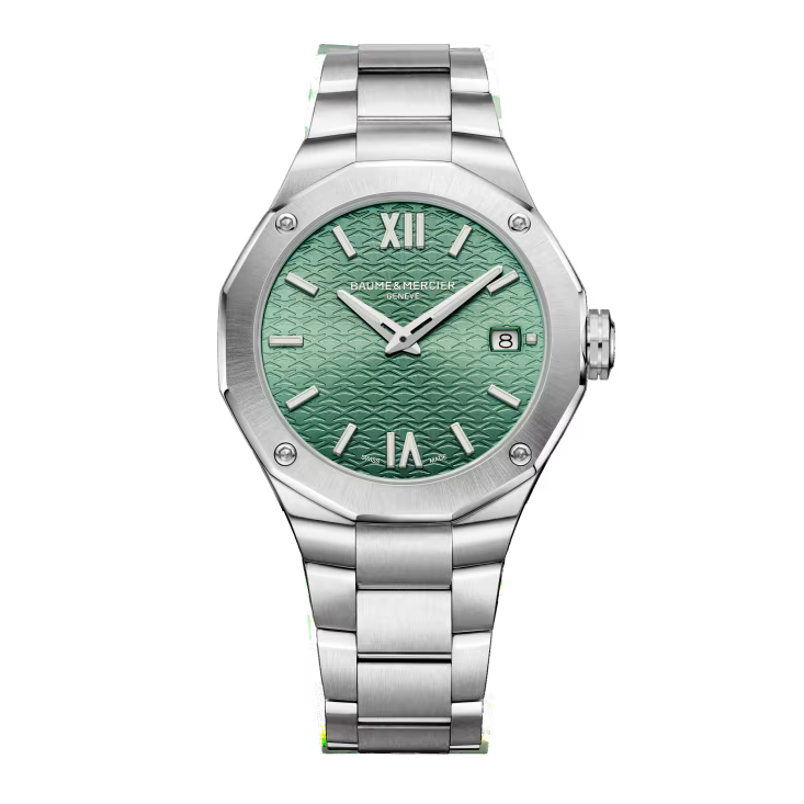 Riviera 10683 Quartz, Date Display, 36mm Steel Case & Bracelet