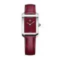 Hampton 10673 Quartz Watch, 35x22mm Steel Case, Leather Strap