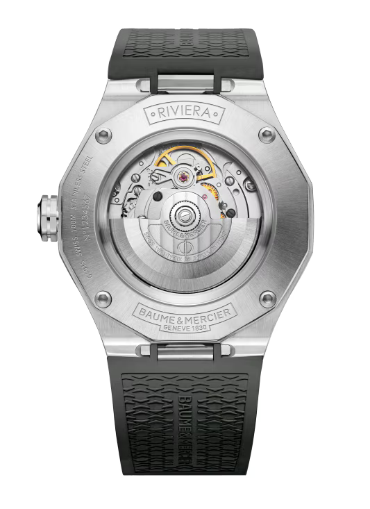 Riviera 10660 Automatic, Steel Titanium 42mm Case, Rubber Strap