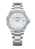 Riviera 10662 Quartz, Date Display, Diamond Set 36mm Steel Case & Bracelet