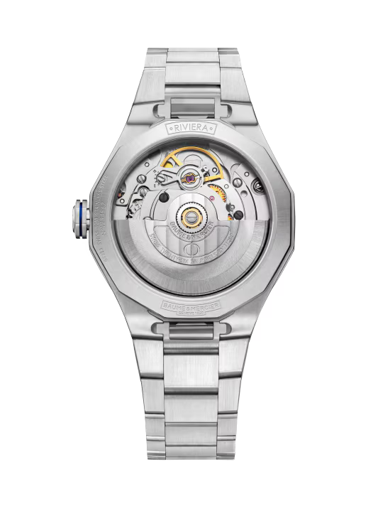 Riviera 10677 Automatic, Diamond-Set 33mm Steel Case & Bracelet