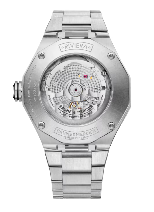 Riviera 10702 Automatic, Date Display, 42mm Steel Case & Bracelet