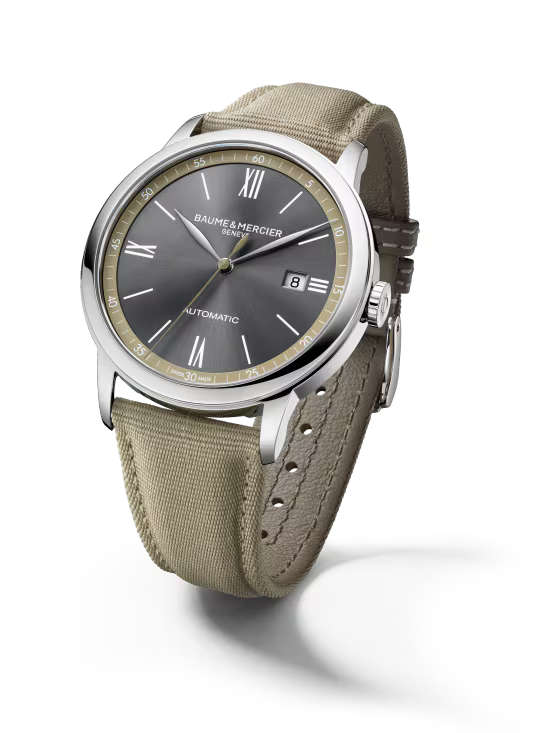 Classima 10695 Automatic, Date Display, 42mm Steel Case, Canvas