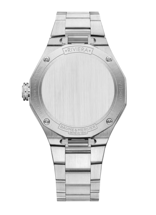 Riviera 10662 Quartz, Date Display, Diamond Set 36mm Steel Case & Bracelet