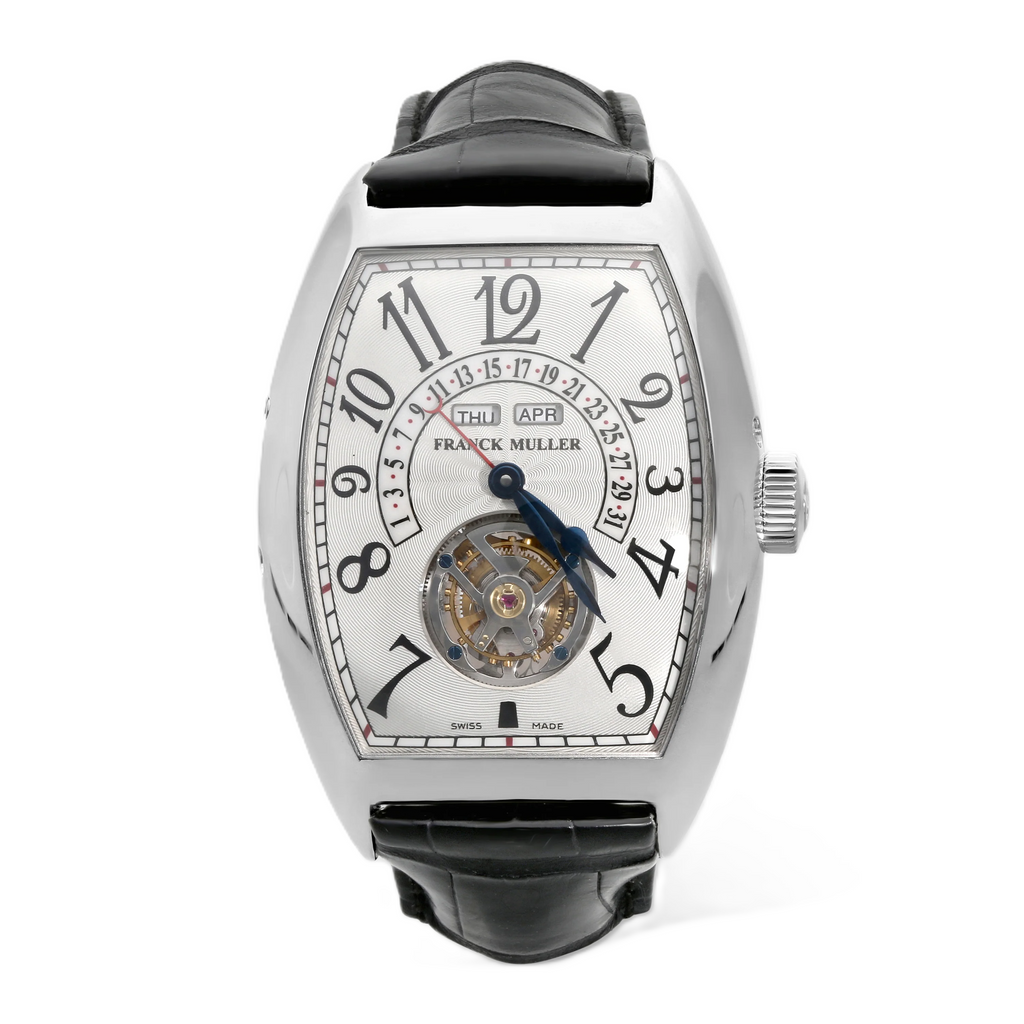 Franck Muller Cintree Curvex Master Calendar Tourbillon Platinum Manual Wind Watch