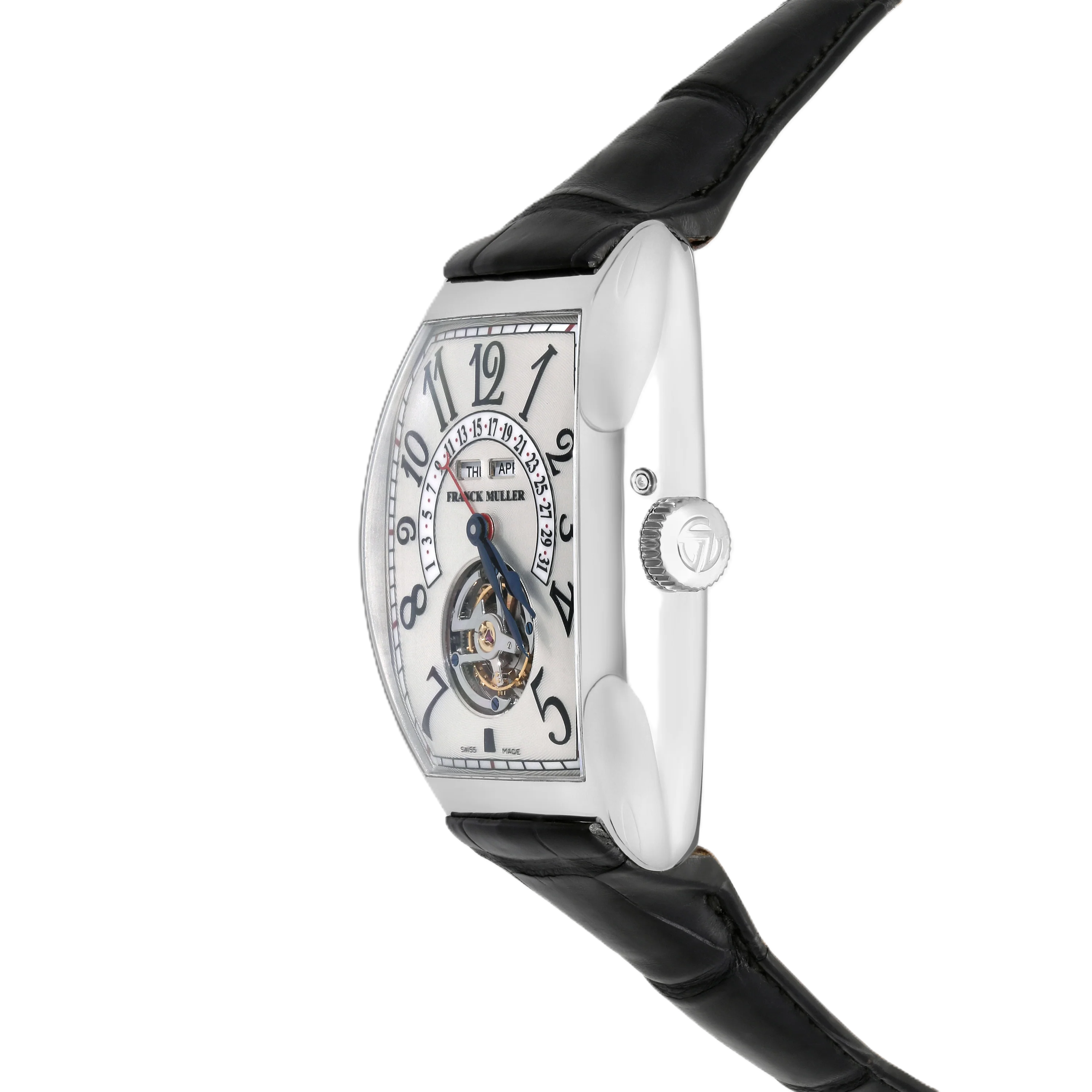 Franck Muller Cintree Curvex Master Calendar Tourbillon Platinum Manual Wind Watch
