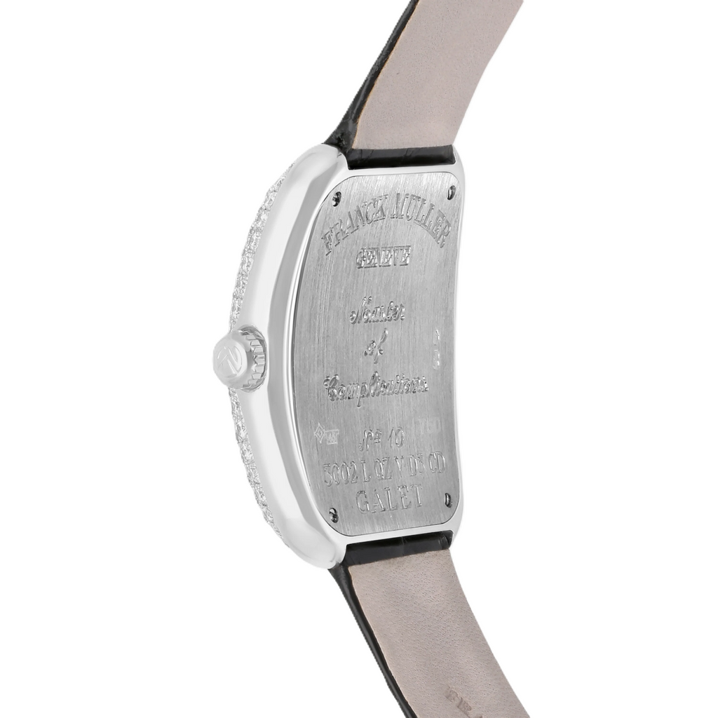 Franck Muller Galet 18K White Gold Diamond Quartz Watch