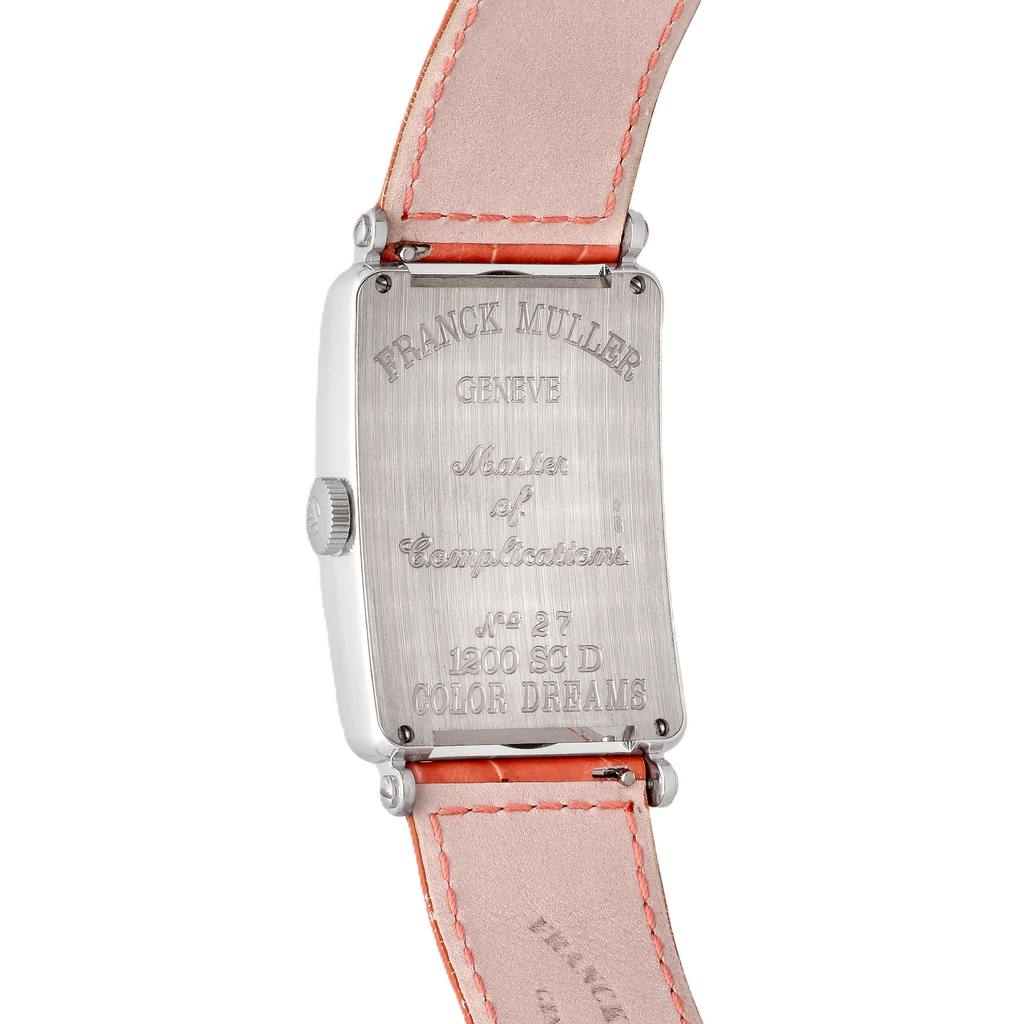 Franck Muller Long Island Color Dreams 18K White Gold Diamond Automatic Ladies Watch