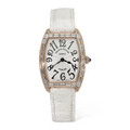 Franck Muller Cintree Curvex 18K Rose Gold Baguette Diamond Quartz Ladies Watch