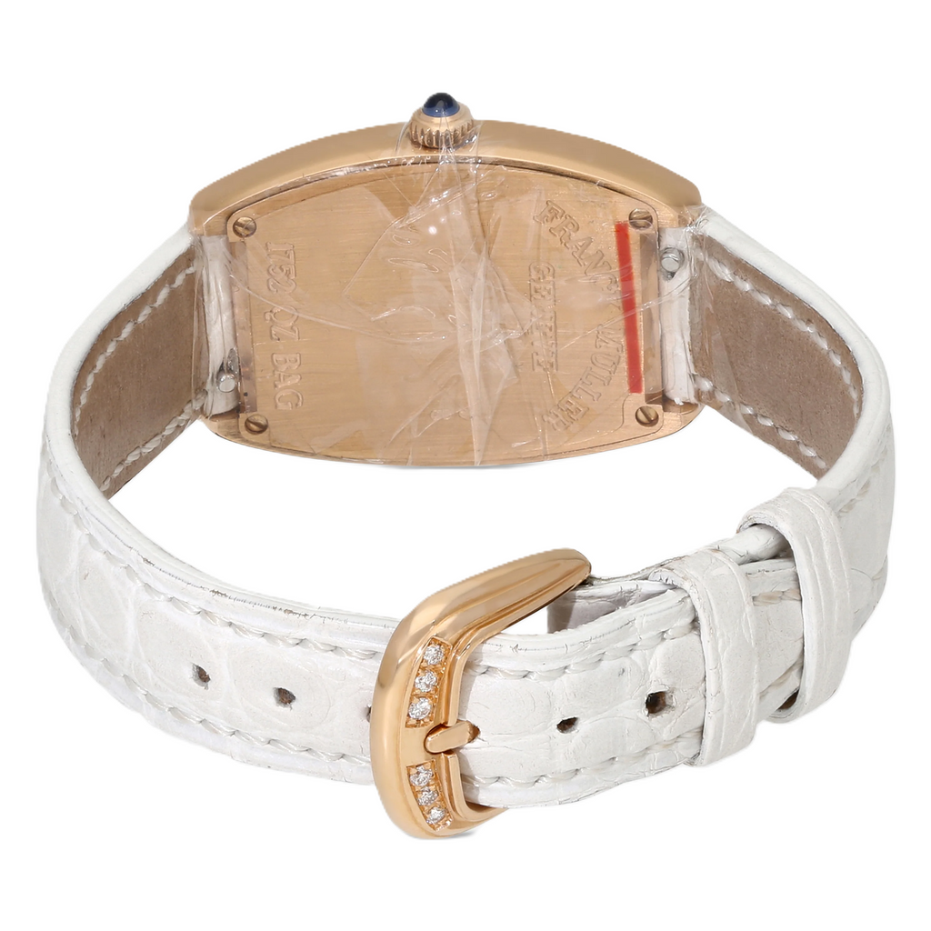 Franck Muller Cintree Curvex 18K Rose Gold Baguette Diamond Quartz Ladies Watch