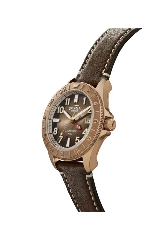 Shinola Bronze Monster GMT 40mm Automatic - Shami Fine Watchmaking & Jewelry