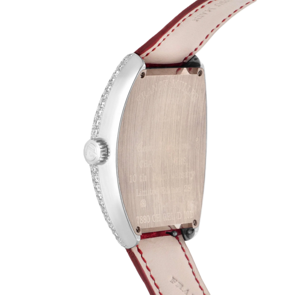 Franck Muller Cintree Curvex Crazy Hours 18K White Gold Diamond Automatic Unisex Watch