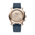 Chopard Happy Sport Chrono 18K Rose Gold Diamond Automatic Ladies Watch