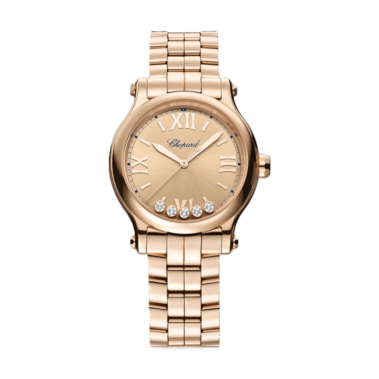 Chopard Happy Sport 18K Rose Gold Diamond Automatic Ladies Watch