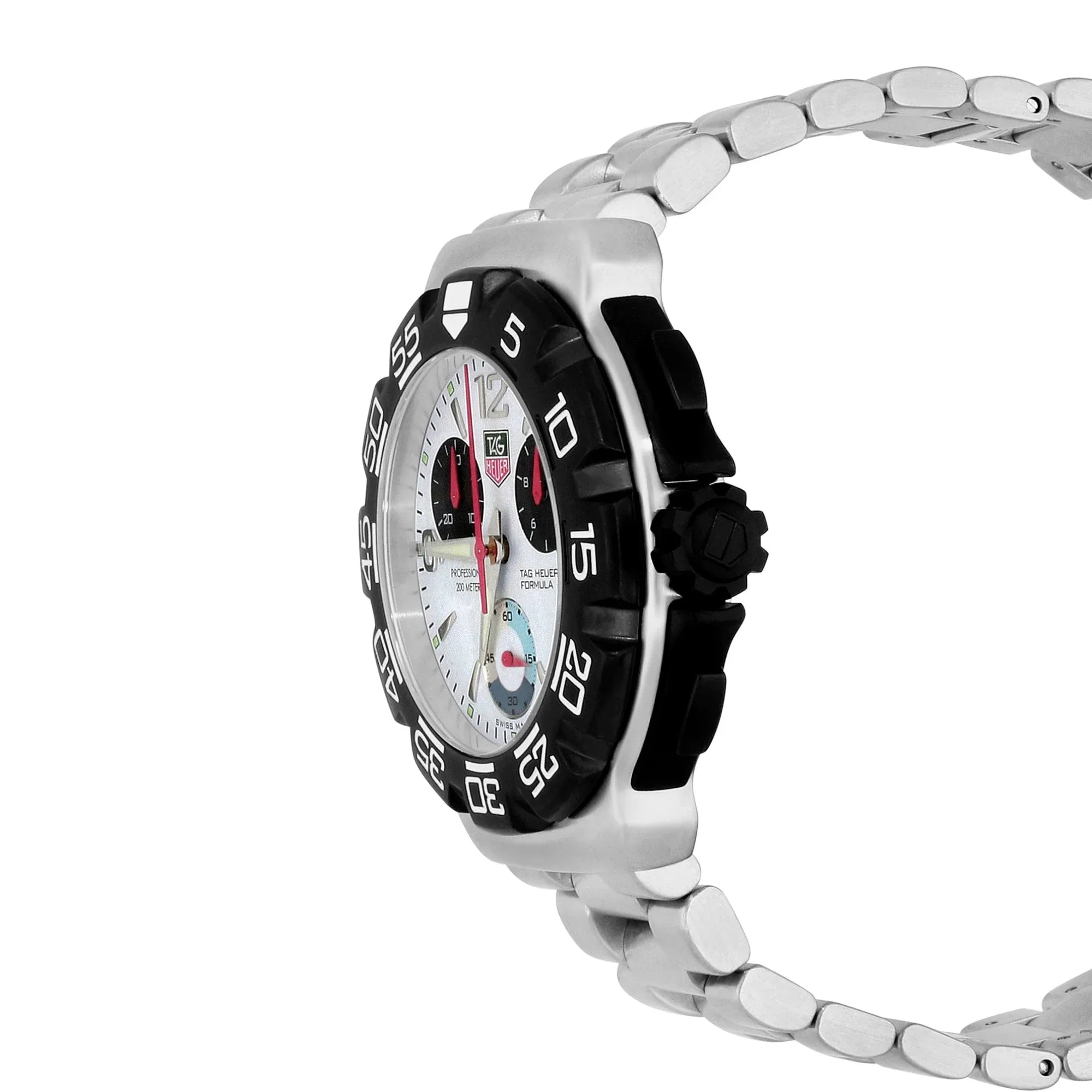 Tag Heuer Formula 1 Chronograph CAC1111, Stainless Steel 41mm, Quartz, White Dial - Shami Fine Watchmaking & Jewelry