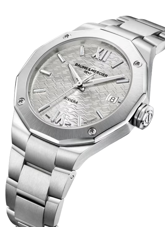 Riviera 10615 Automatic, Date Display, 36mm Steel Case & Bracelet