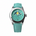 ARMAND NICOLET M03-4, Quartz Moon Phase Ronda 708 with Aqua Volcanic Sand Dial - Shami Fine Watchmaking & Jewelry