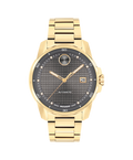 Movado Bold Verso Automatic, Grey Dial, 41mm Gold PVD Case, Bracelet